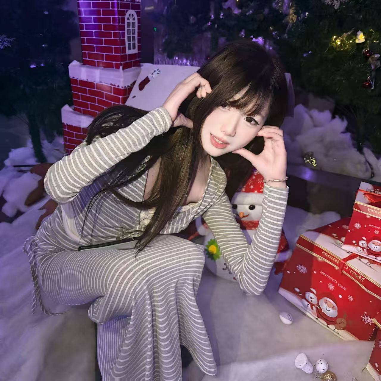 新妹妹,清纯甜美型,性格温柔,恋爱脑,满满女友感,听话,可爱，本人比照片好看,紧致，情绪价值拉满